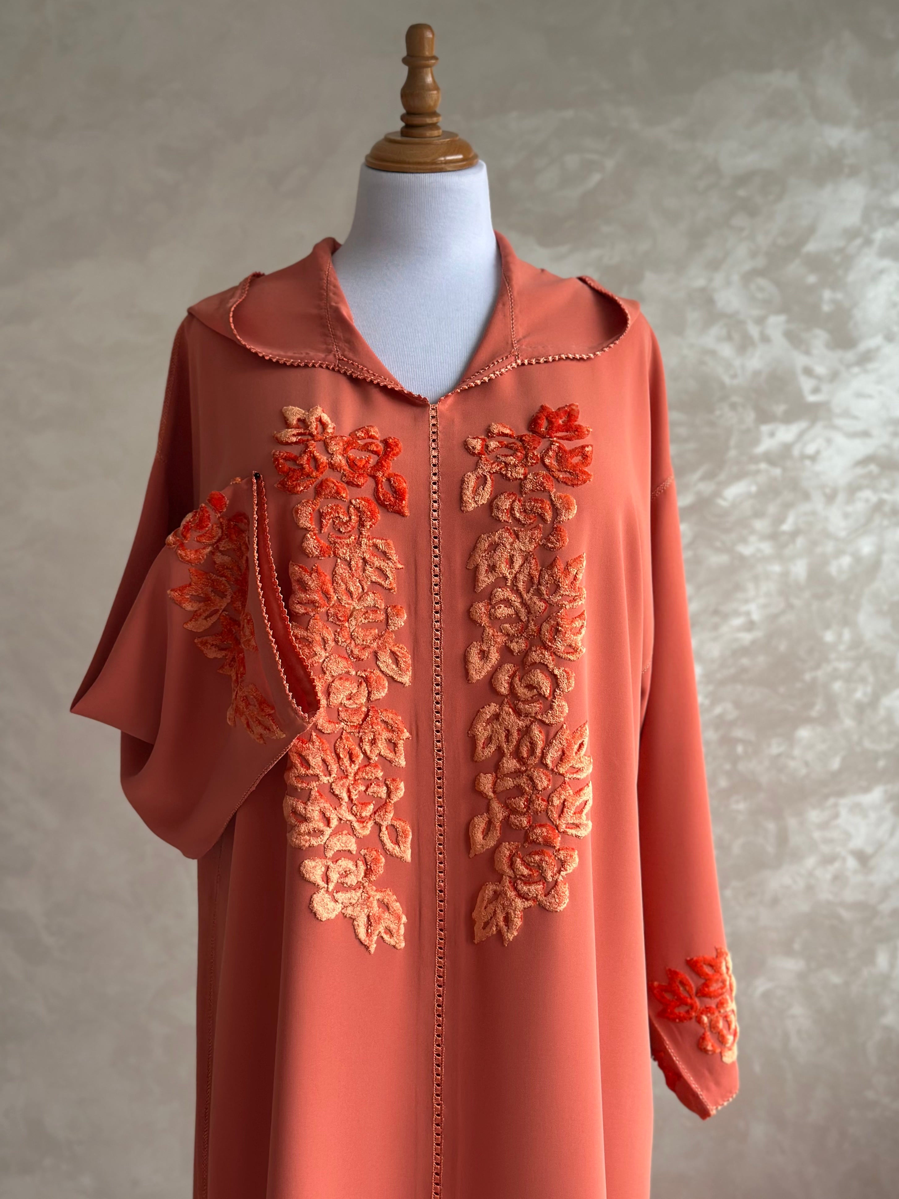 Jellaba Orange Ibra Charkia