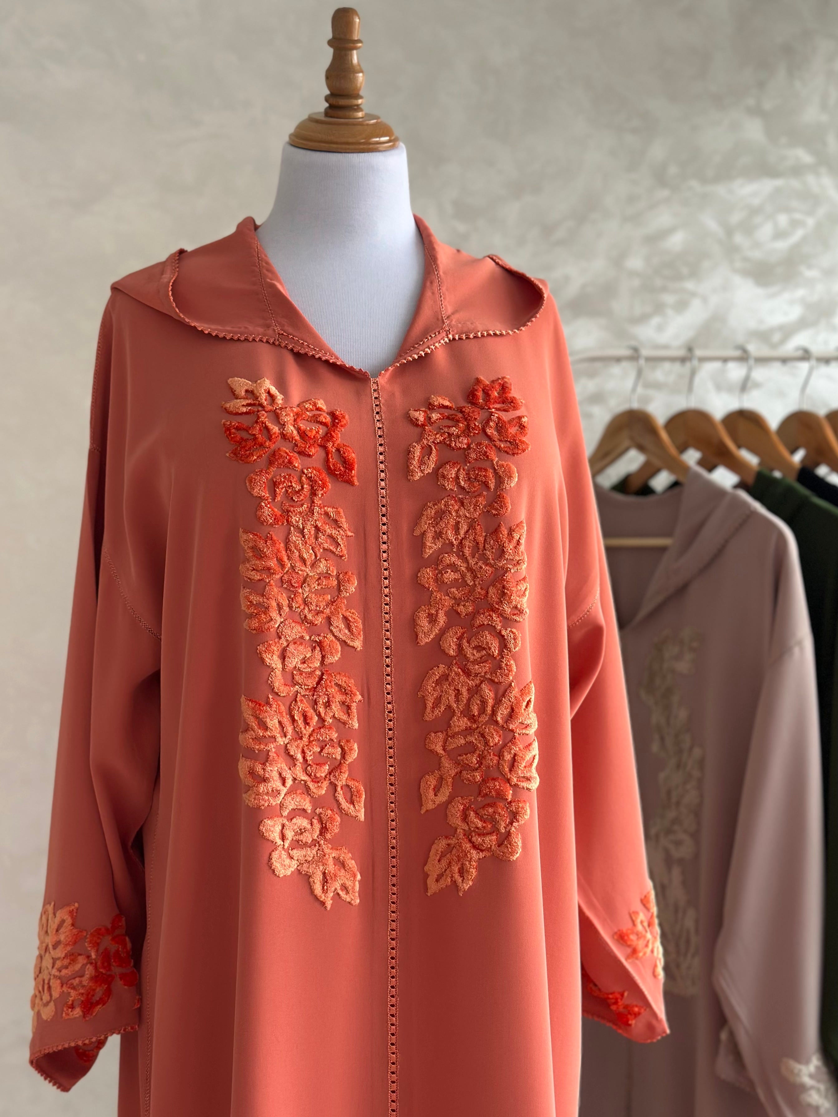 Jellaba Orange Ibra Charkia