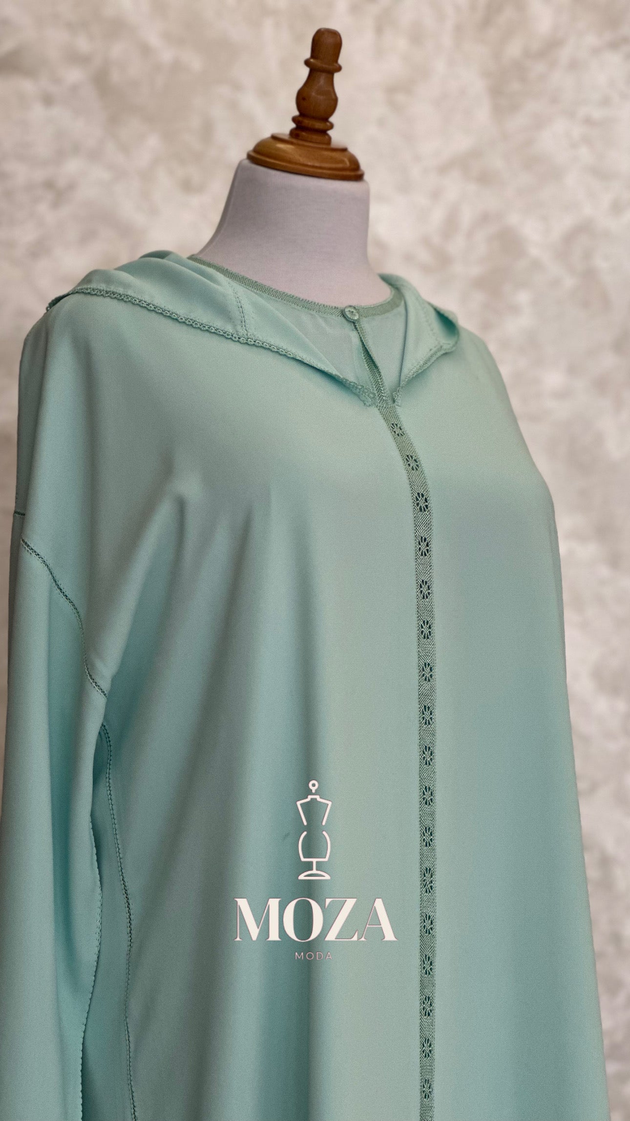 Jellaba Bleu Pastel Randa Chmicha 2 pièces