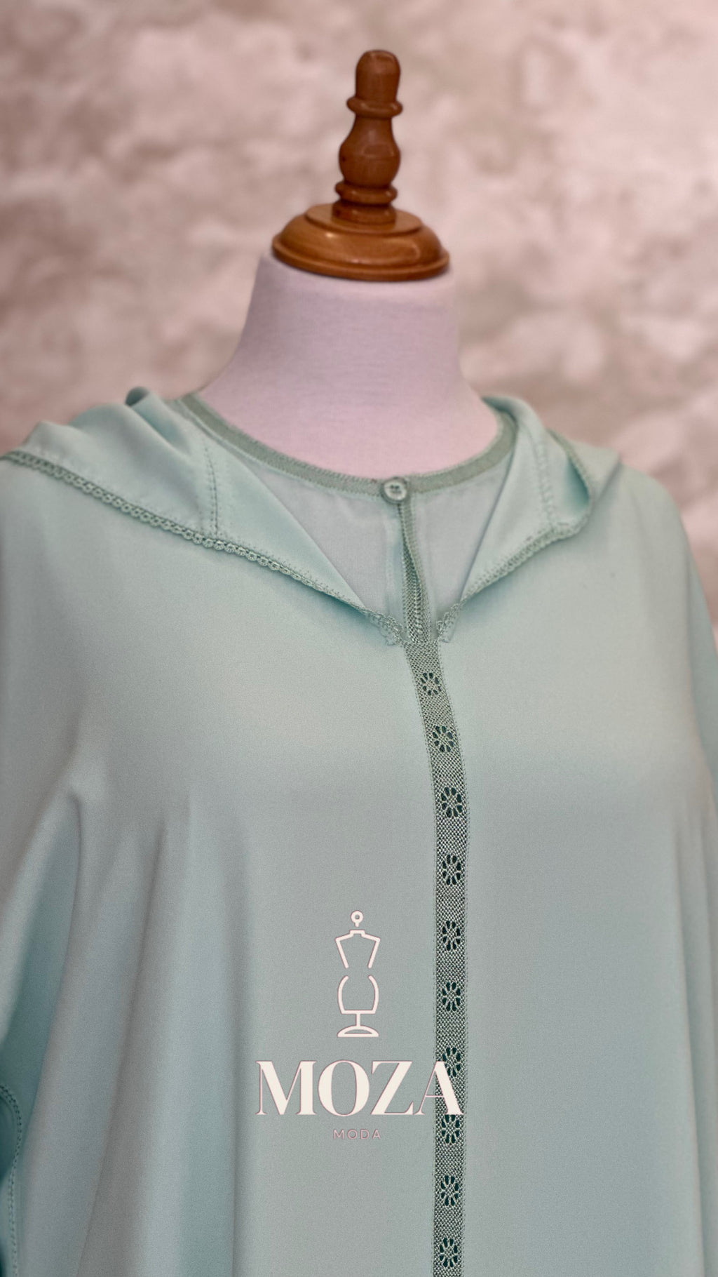 Jellaba Bleu Pastel Randa Chmicha 2 pièces