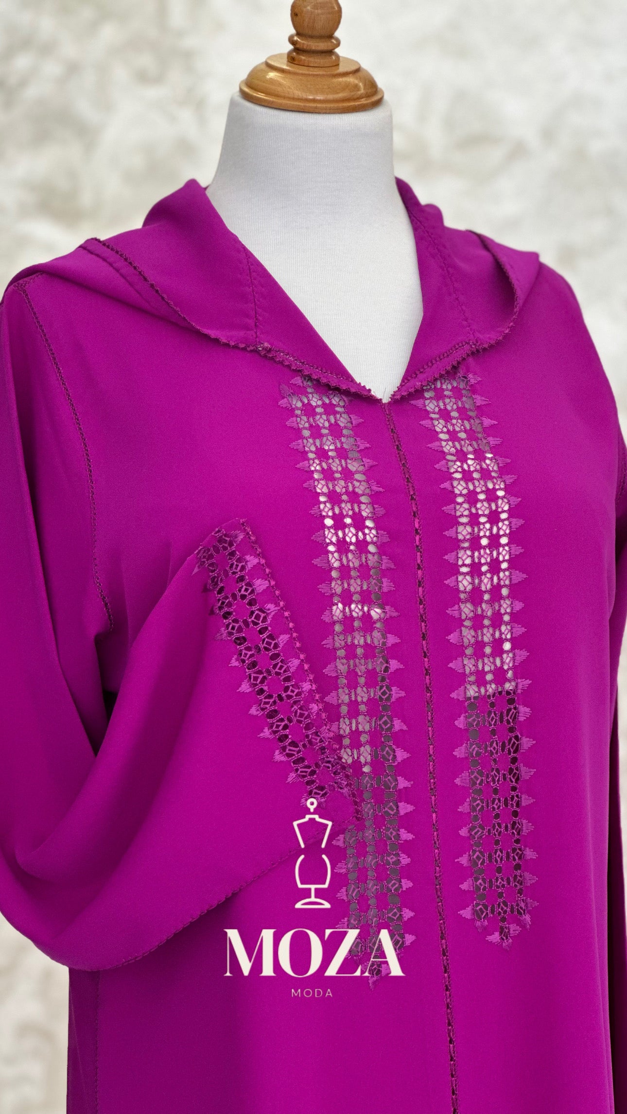 Jellaba Rose Fuchsia Messloul