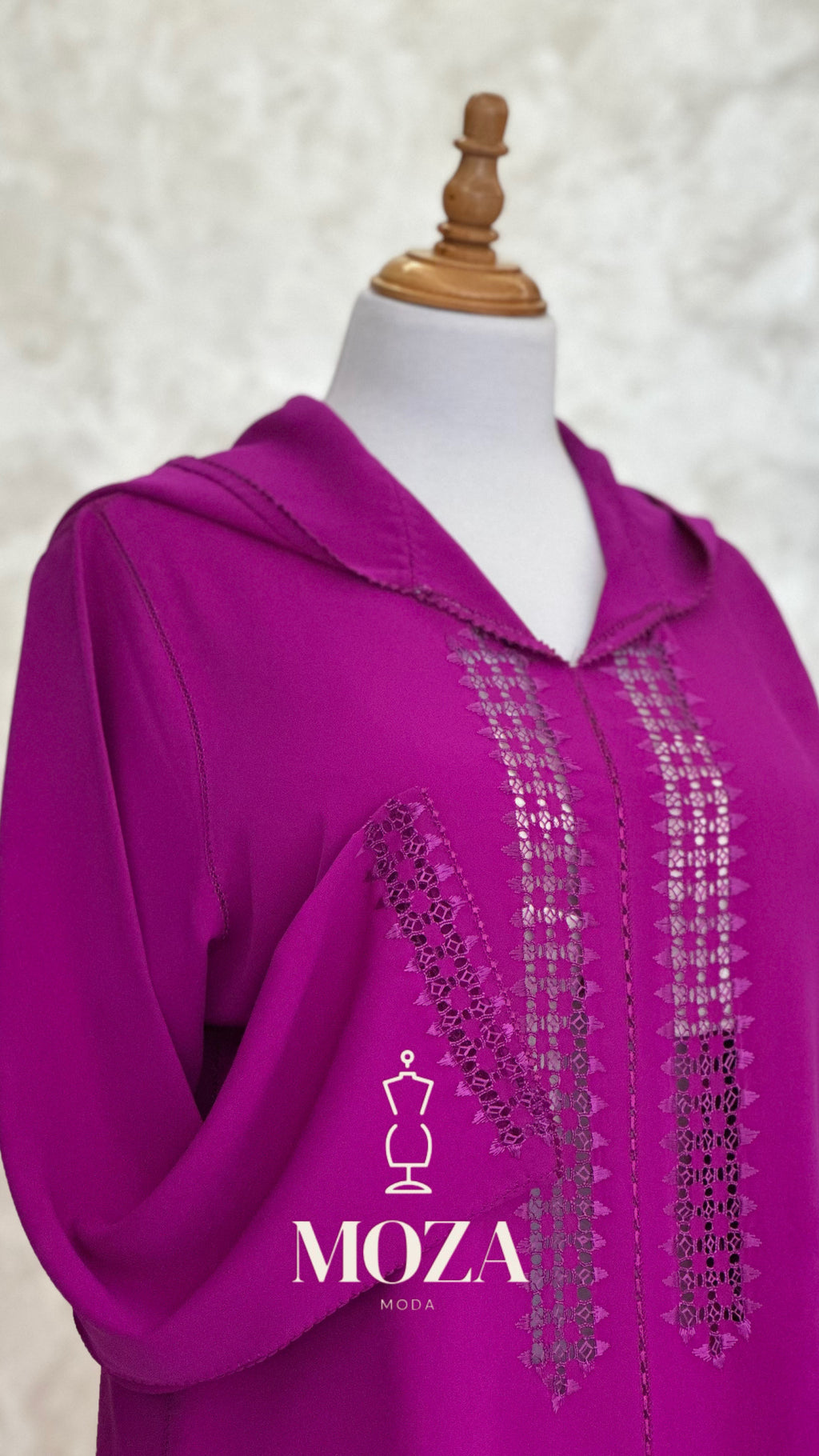Jellaba Rose Fuchsia Messloul