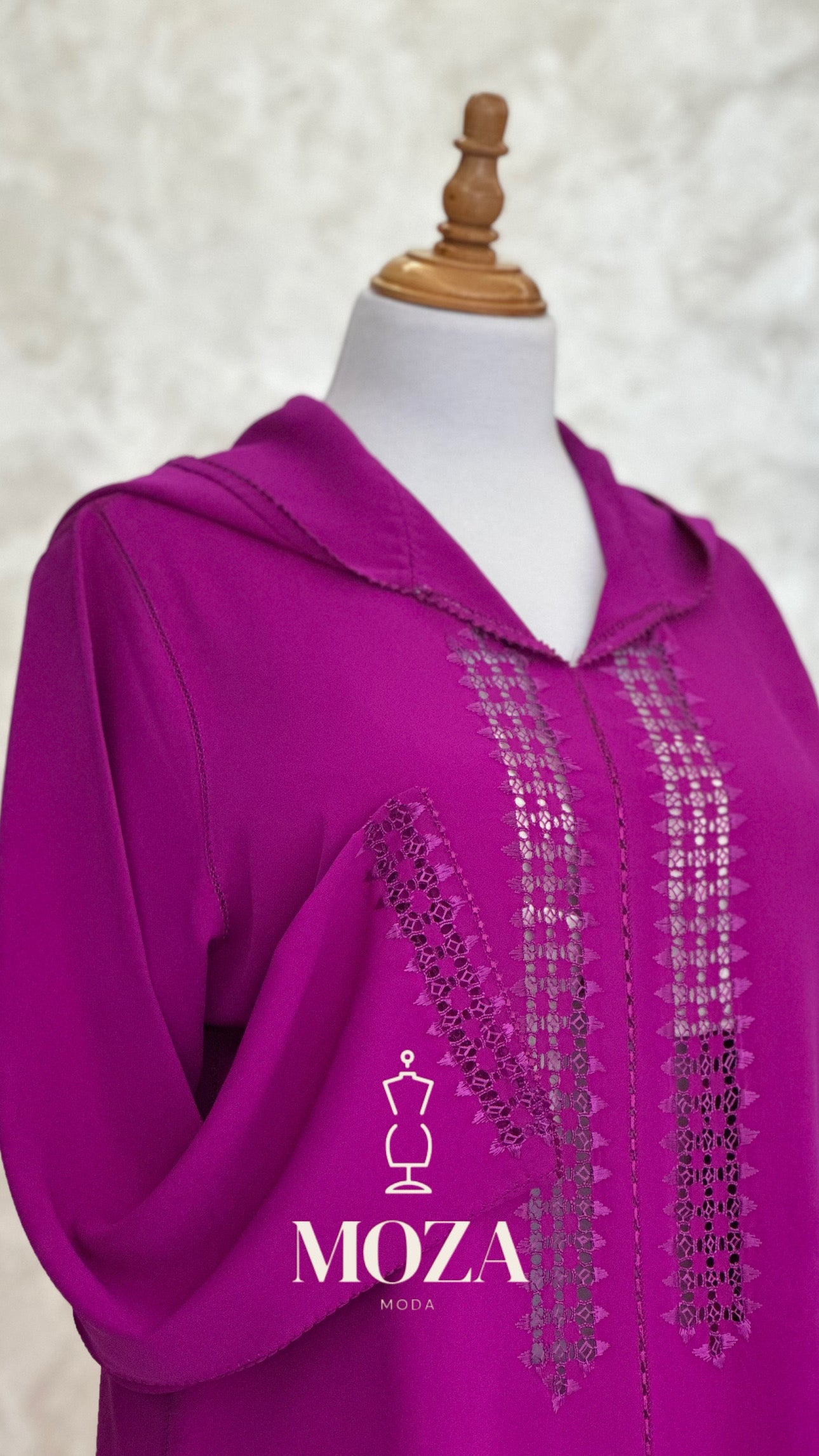 Jellaba Rose Fuchsia Messloul