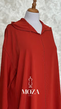 Jellaba Rouge Brique Randa Gormette