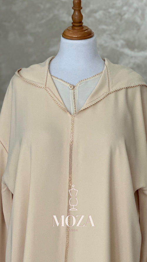 Jellaba Beige Randa 2 pièces