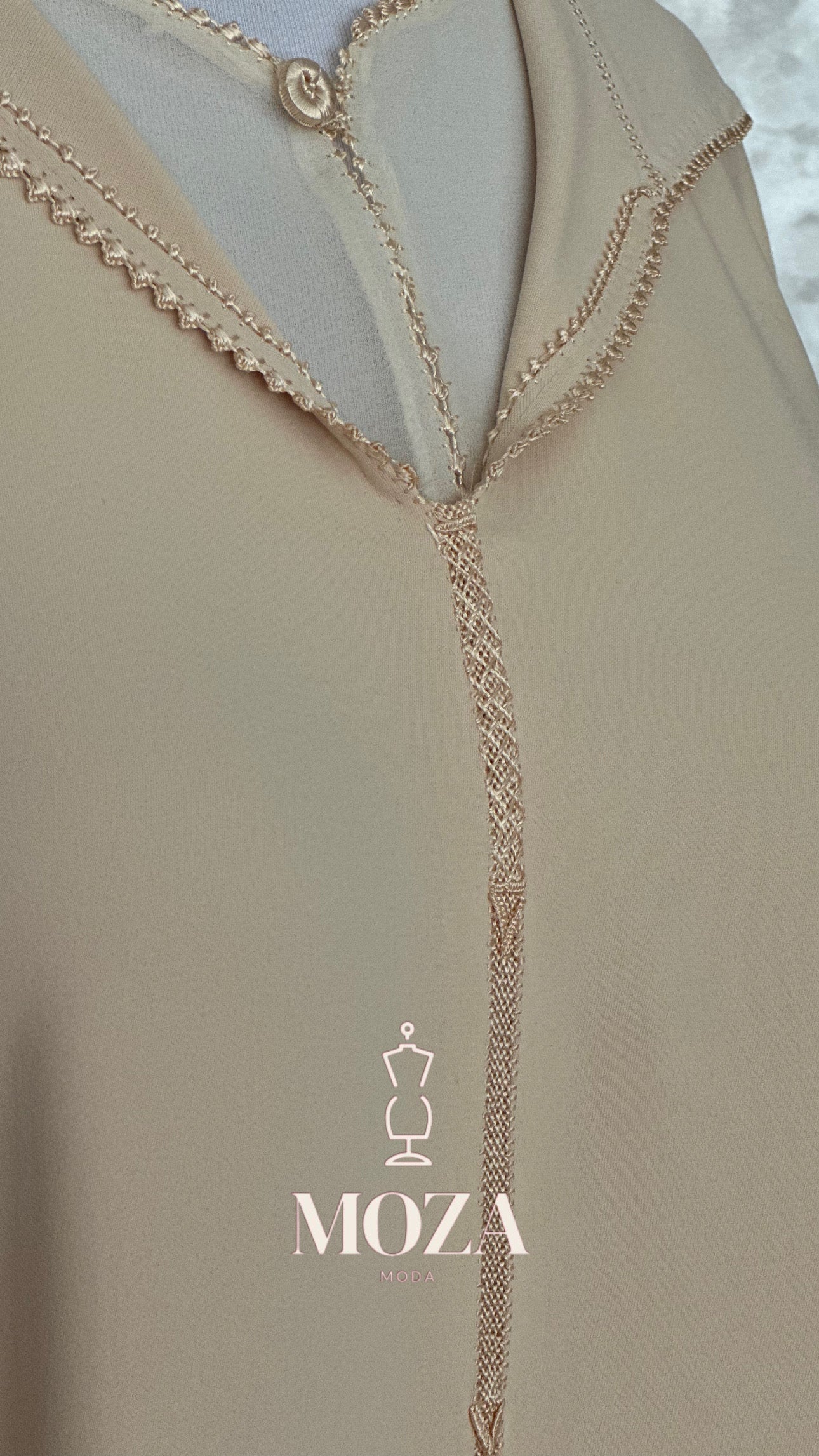 Jellaba Beige Randa 2 pièces