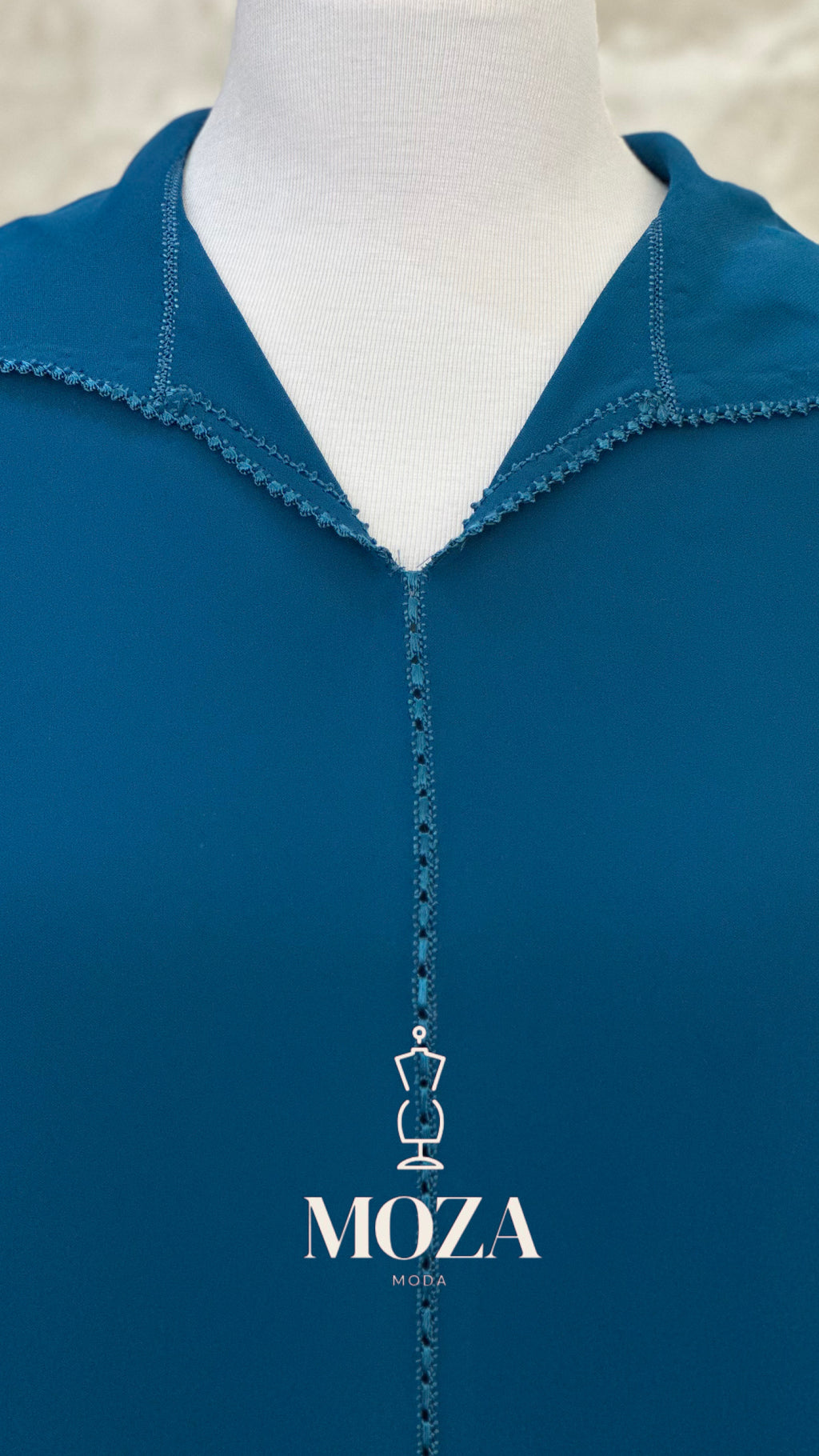 JELLABA BLEU PETROLE RANDA GORMETTE